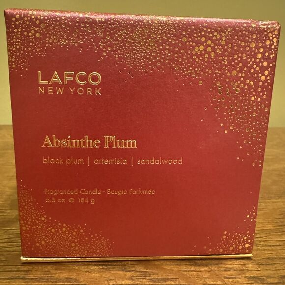 NEW LAFCO NY Absinthe Plum Luxury Candle 6.5 oz Fragranced Holiday 2024 SEALED - Picture 1 of 9